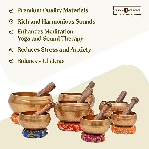 7 Chakra Tibetan Singing Bowl Set for Sound Bath