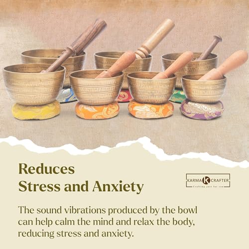 7 Chakra Singing Bowl Set for Mindfulness and Healing