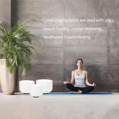 Hye-eun Crystal Singing Bowls Set for Sound Healing