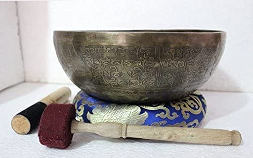 12" Tibetan Handmade Singing Bowl for Meditation & Healing