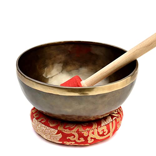 Handmade 8" Meditation Sound Bowl Set from Nepal