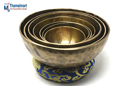 Chakra Healing Tibetan Singing Bowl Set - Hand Hammered