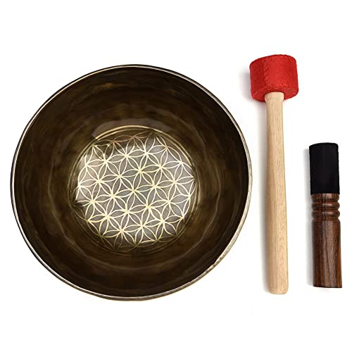 Handmade 8" Meditation Sound Bowl Set from Nepal