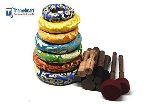 Chakra Healing Tibetan Singing Bowl Set - Hand Hammered