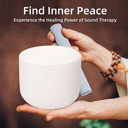 432hz Crystal Singing Bowl Set for Meditation and Yoga