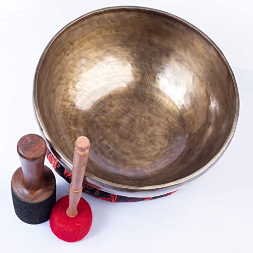 Large Tibetan Singing Bowl Set - Master Healing Grade