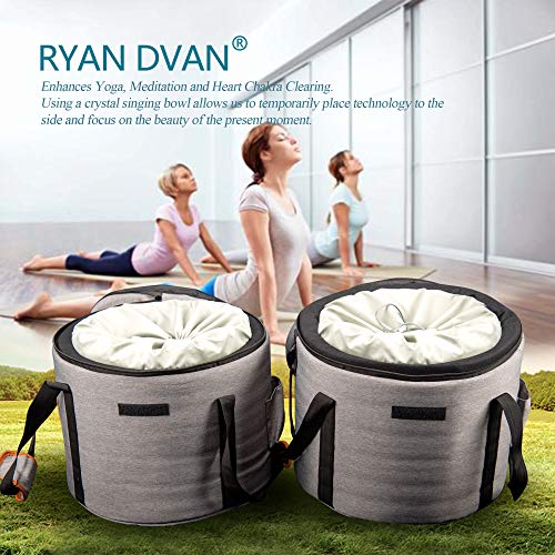 RYAN DVAN 432 hz 7-12 Inch 7-Piece Crystal Singing Bowl Set