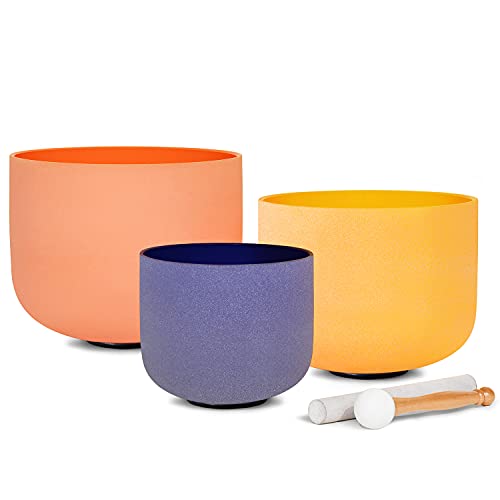 VIP Crystal Singing Bowl Set - A, E, D Notes