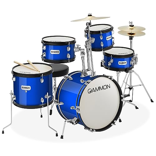 Gammon Percussion 5pc Junior Drum Kit - Blue