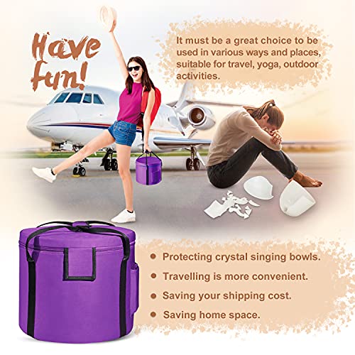 432HZ Set of 3 Quartz Crystal Singing Bowls