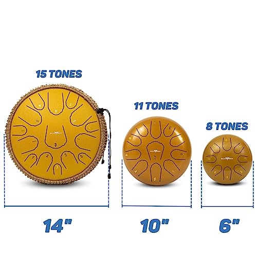 Balmy Drum Set - 15 Note Steel Tongue Drum
