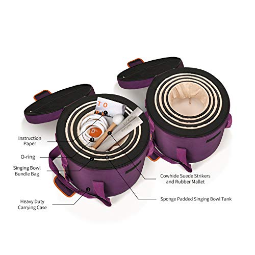 Chakra Set: 7 Color Crystal Singing Bowls Kit