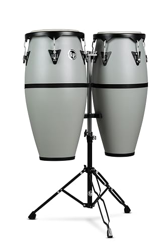 VIP LP Conga Drum Set, Slate Grey, 10" & 11