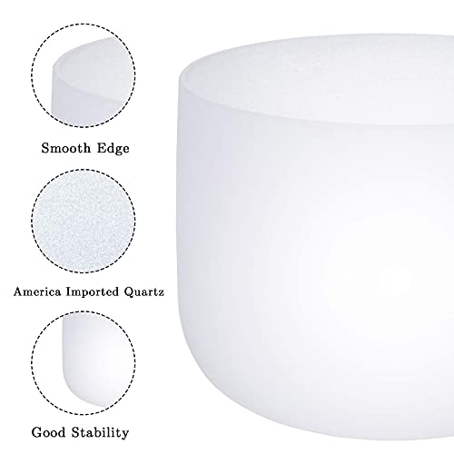 432Hz Crystal Singing Bowl Set for Meditation & Healing