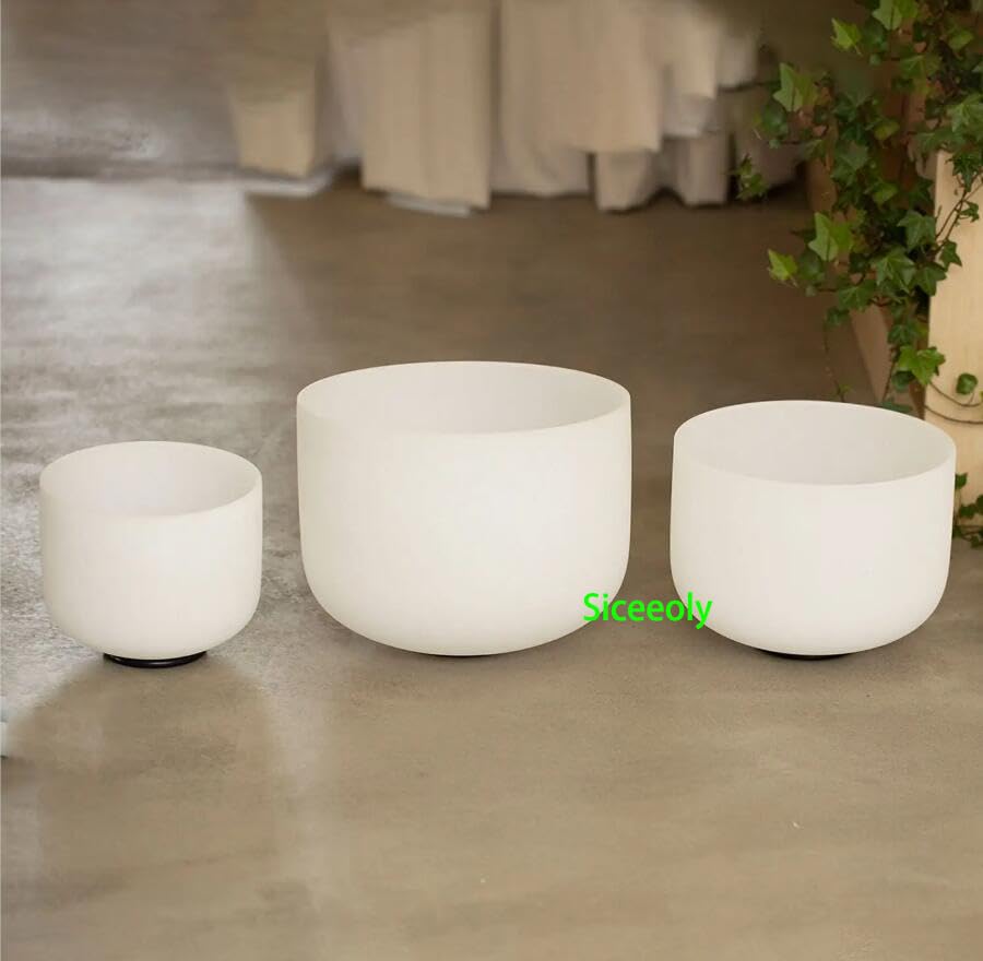 Set of 3 432HZ Singing Bowls with Accessories