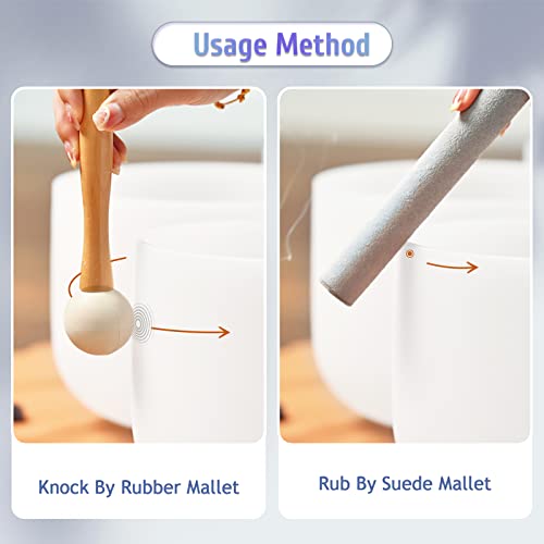 Set of 7 Frosted Chakra Crystal Singing Bowls