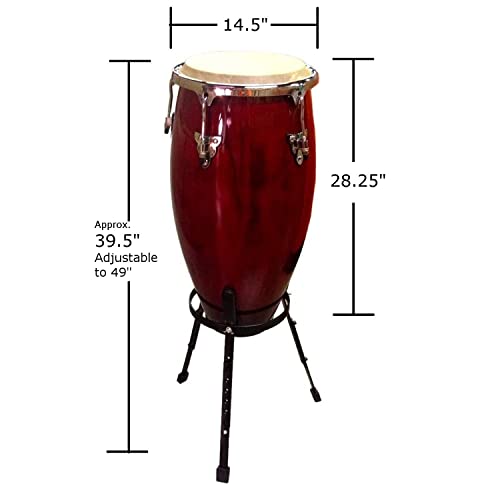 VIP Smart Shopper: Red Wine Conga Drum 11" with Stand