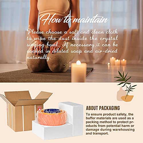 VIP Crystal Singing Bowl Set - A, E, D Notes