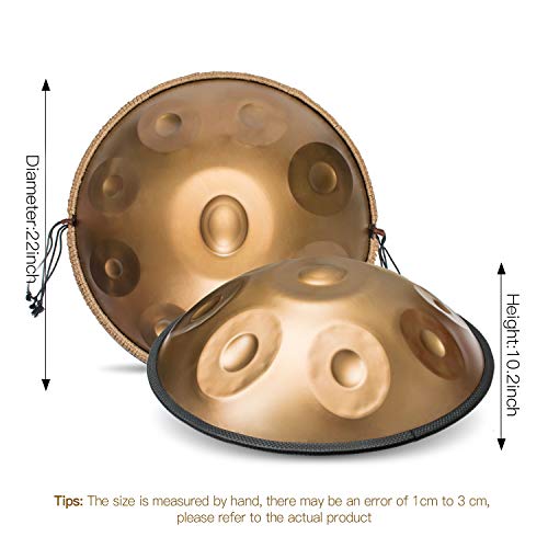 AS TEMAN HANDPAN, D Minor 9 Notes 22" Steel Drum