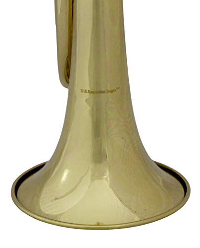 Brass Lacquer Bugle Set with Mouthpiece and Book