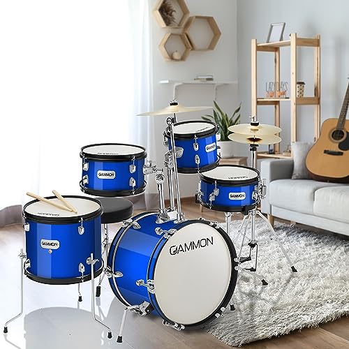 Gammon Percussion 5pc Junior Drum Kit - Blue