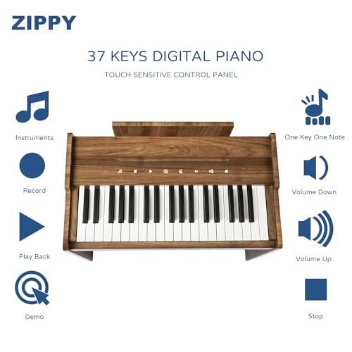 ZIPPY Kids 37 Key Digital Piano, Music Educational Instrument