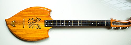 Traditional Thai Lao Acoustic Phin 3-String Guitar