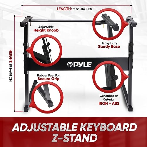 Pyle 61 Key Electronic Piano Keyboard Bundle