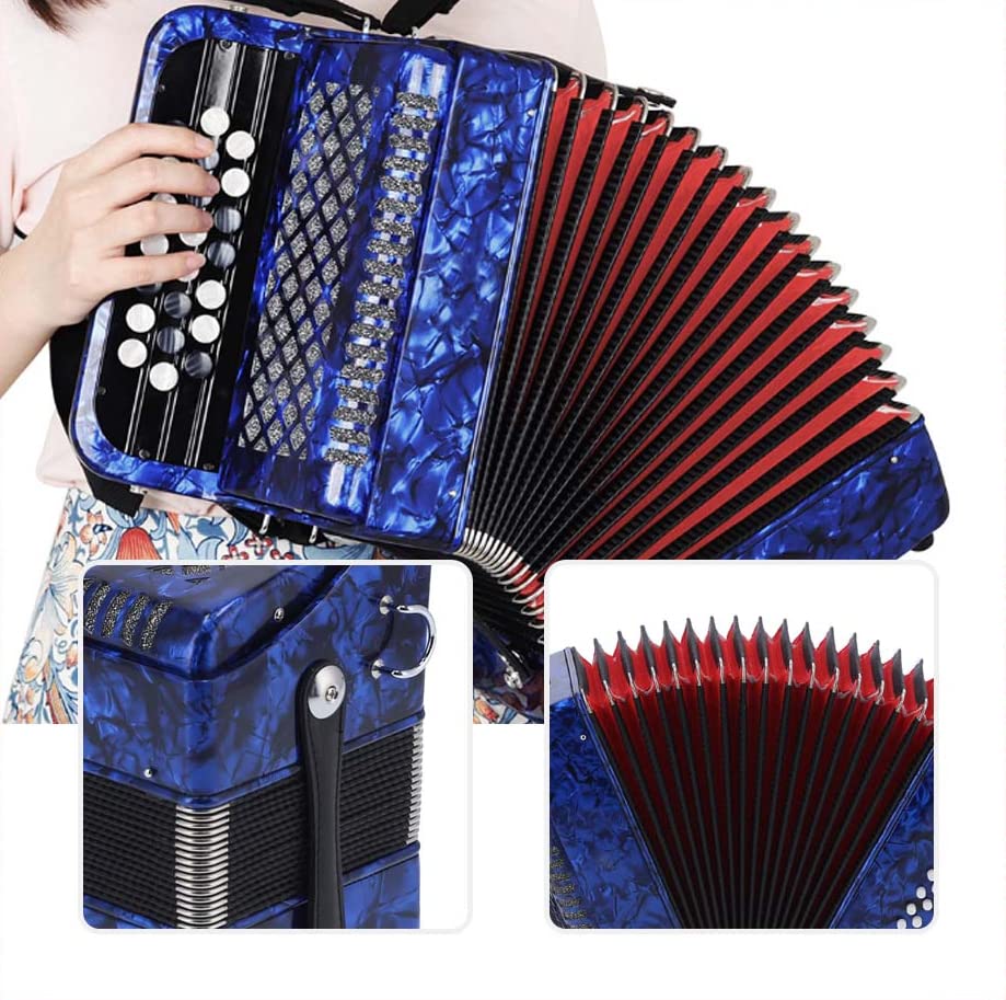 Professional 22 Key Diatonic Accordion for VIP Shoppers