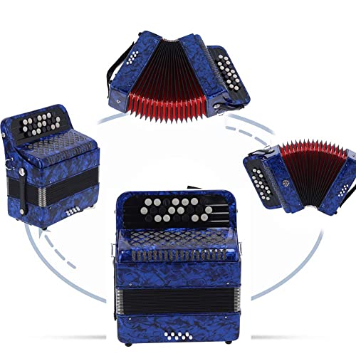 Professional 22 Key Diatonic Accordion for VIP Shoppers