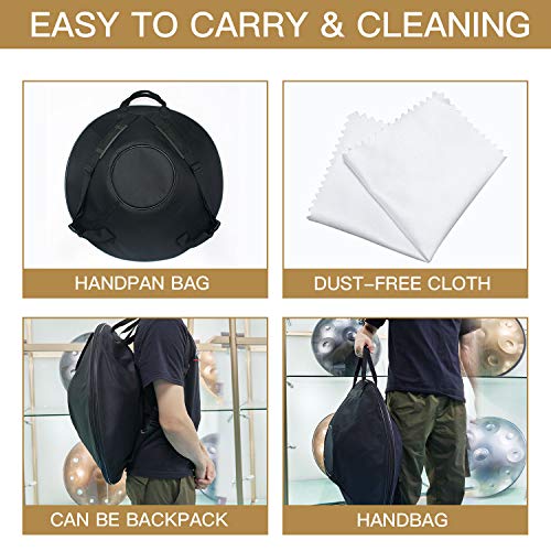 AS TEMAN HANDPAN, D Minor 9 Notes 22" Steel Drum