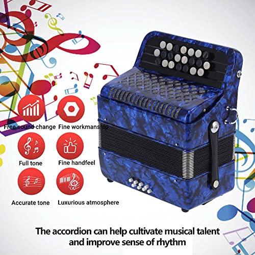 Professional 22 Key Diatonic Accordion for VIP Shoppers