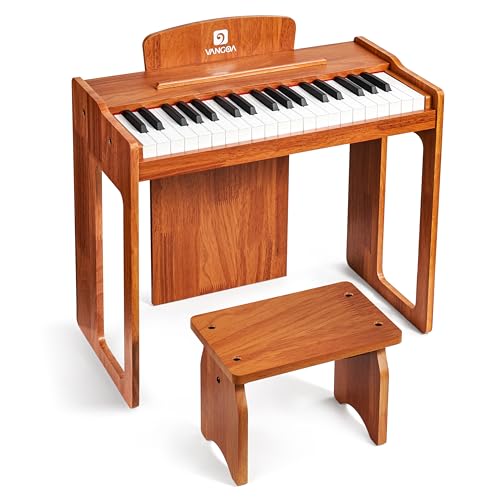 Vangoa Kids 37-Key Digital Wood Piano Educational Toy
