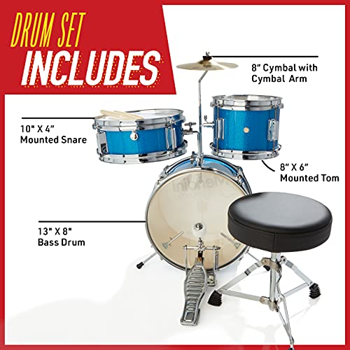 Mendini Cecilio Kids Drum Set - Junior Drum Kit