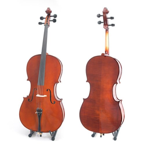 Cecilio CCO-500 Full Size Ebony Cello Bundle