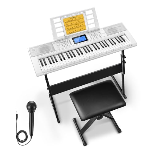 61-Key Electric Piano Keyboard Kit with 249 Voices, Rhythms