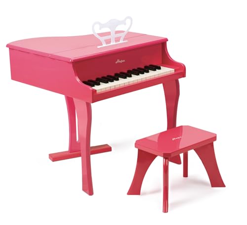 Hape Happy Grand Piano - Pink Wooden Instrument