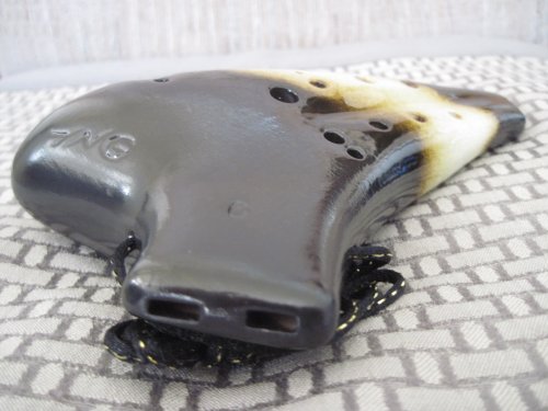 Black & White Dual Voicing Alto C Ocarina