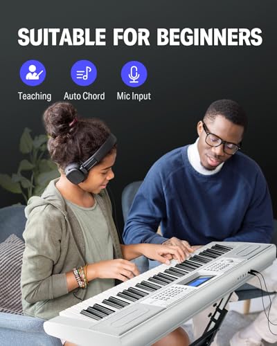 61-Key Electric Piano Keyboard Kit with 249 Voices, Rhythms