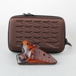 Authentic Double Chamber Soprano Ocarina with Hard Case