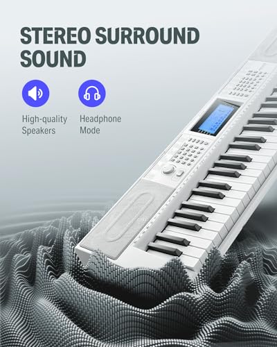 61-Key Electric Piano Keyboard Kit with 249 Voices, Rhythms