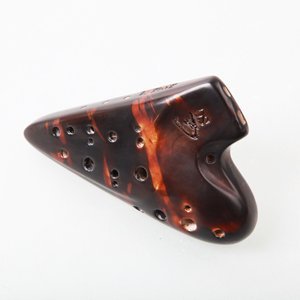 Authentic Double Chamber Soprano Ocarina with Hard Case