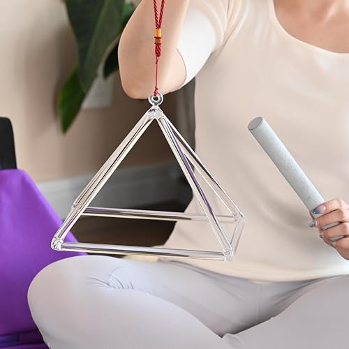 CVNC 12" Quartz Crystal Singing Pyramid + Carry Case