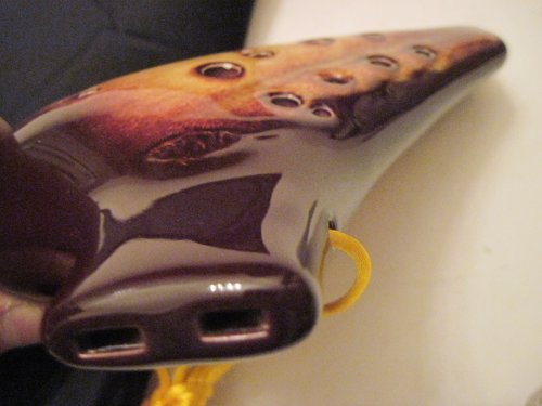 Alto C Key Ceramic Ocarina with Dual Voicing