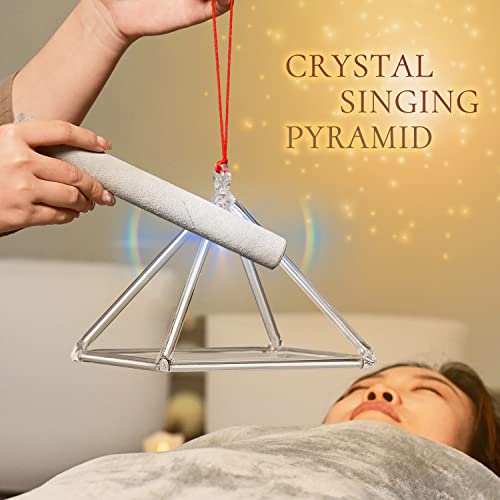CVNC 12" Quartz Crystal Singing Pyramid + Carry Case
