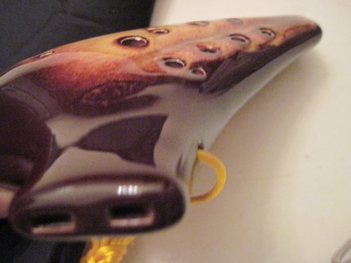 Alto C Key Ceramic Ocarina with Dual Voicing