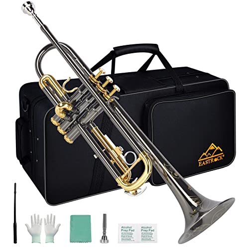 EASTROCK Bb Trumpet Set with Accessories and Case
