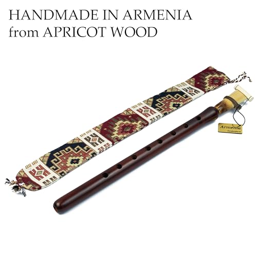 Handmade Armenian Apricot Wood Duduk with 1 Reed