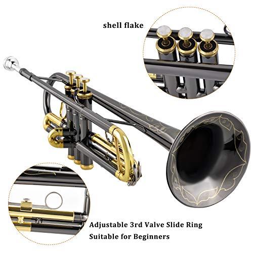 EASTROCK Bb Trumpet Set with Accessories and Case