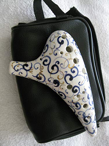 Elegant Hand Painted Porcelain Ocarina - VIP Exclusive